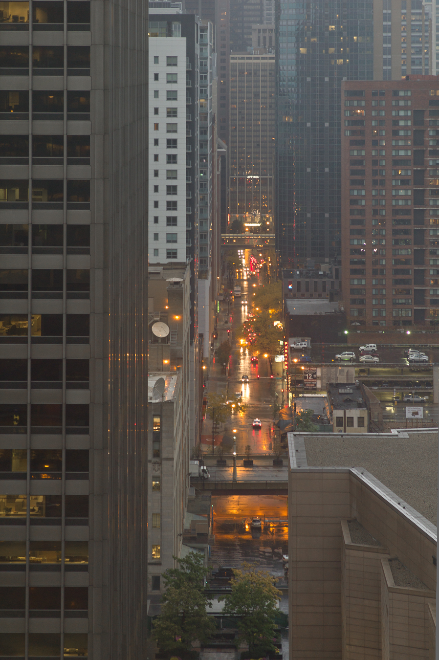 Horizontal Rain in Chicago