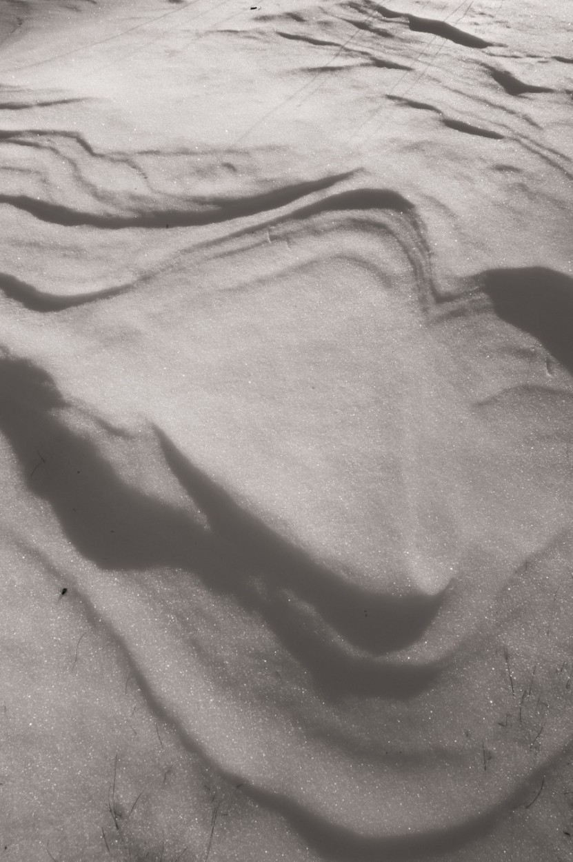 Windswept snow, Warren Connecticut