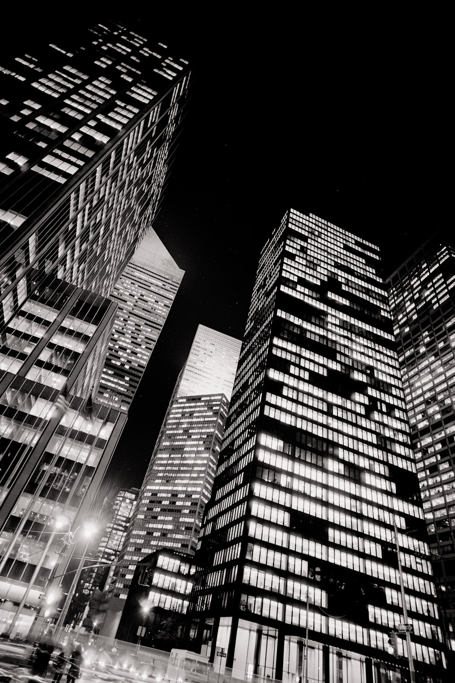 Seagrams Building at night