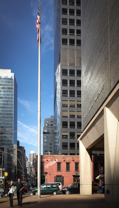 Plaza in front of the post office building