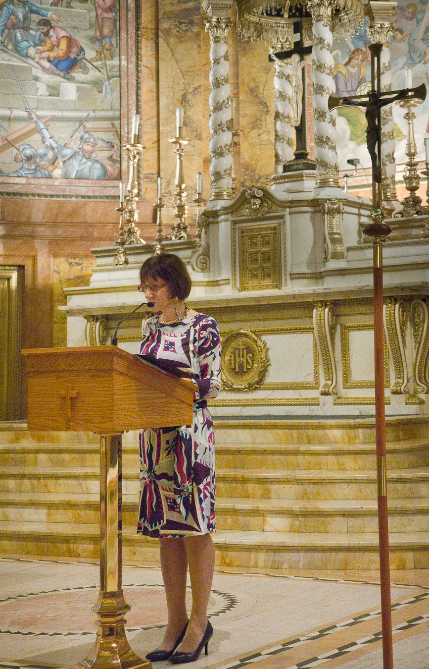 Maria practices her reading