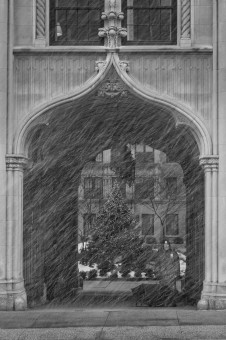 1185 Park Avenue in snow storm